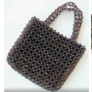 Gap Mini Beaded Bag Handbag - Vintage & collectibles | Color: Gray